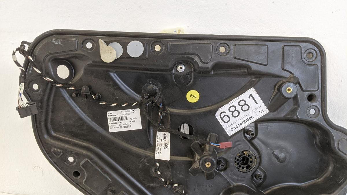 VW Golf 6 VI Fensterhebermechanik hinten links Fensterheber