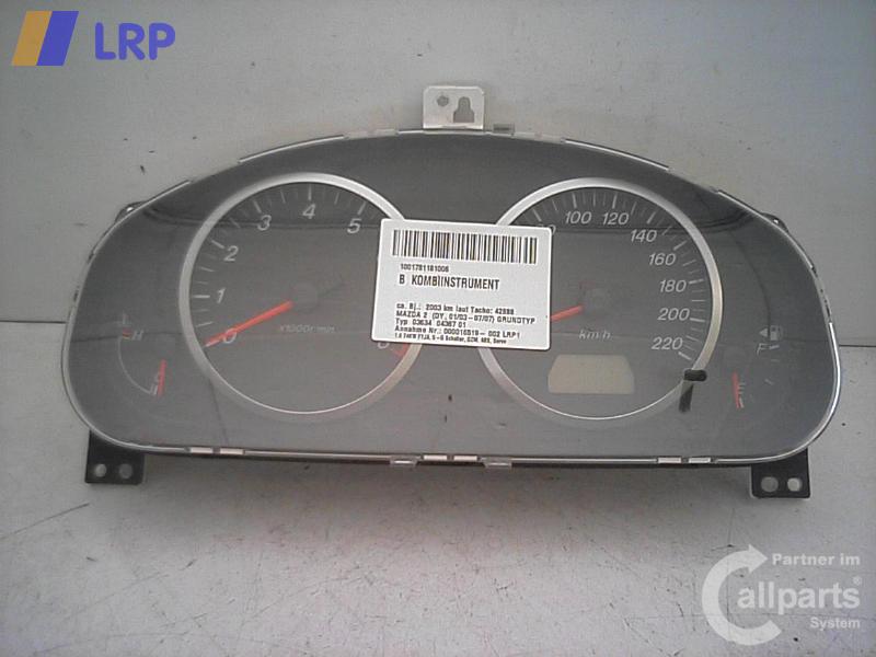 Mazda 2 DY Tacho Kombiinstrument DD1455430 3M7110849MC 1.6 74kw FYJA BJ2003