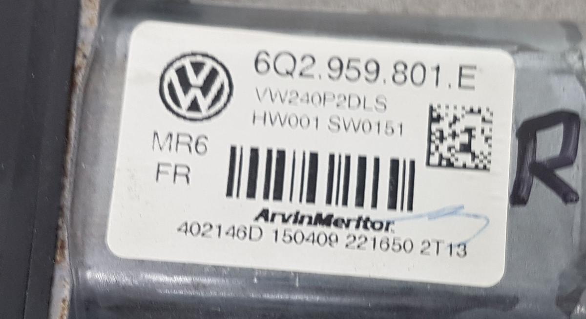 VW Polo 9N3 Fensterhebermotor vorn rechts 6Q2959801E 402146D Bj2009 3 Türig