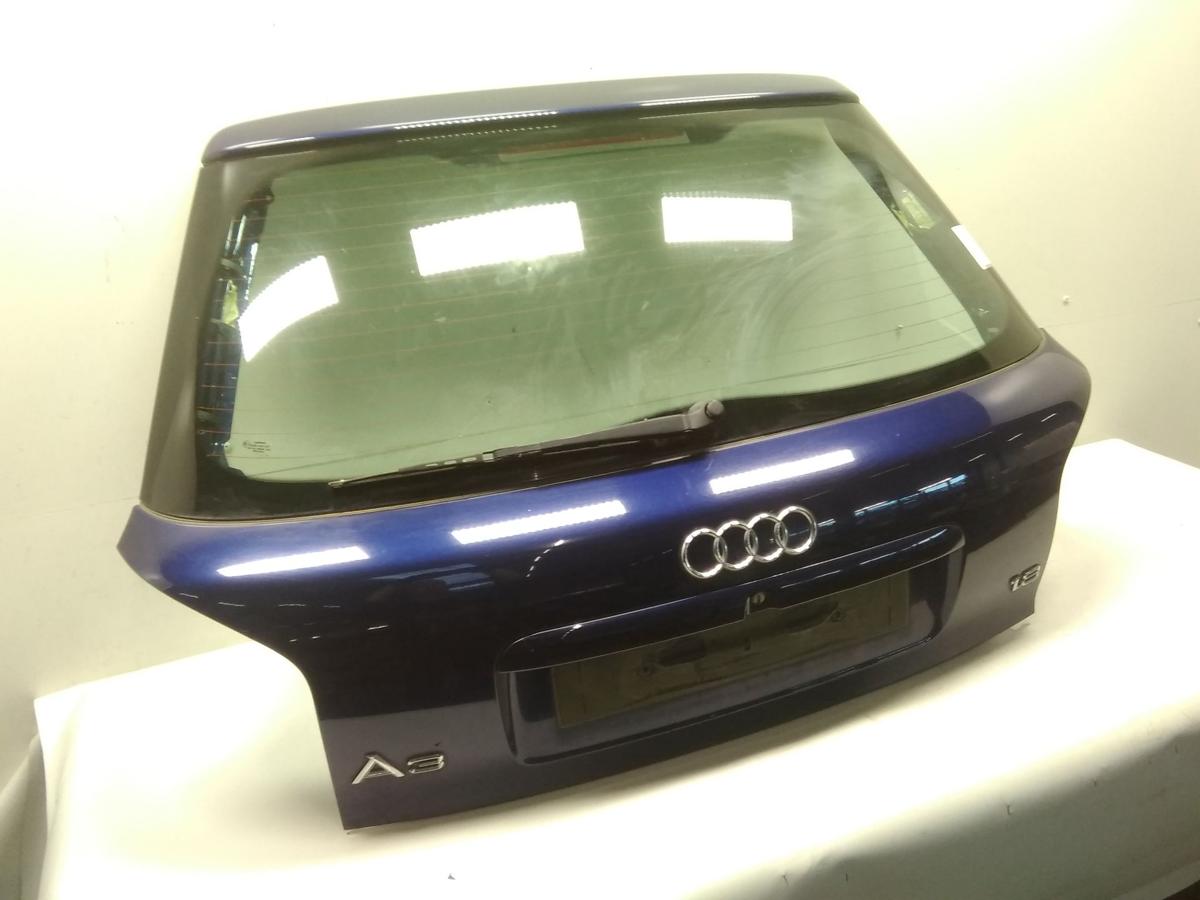 Audi A3 8L Bj.1999 original Heckklappe mit Heckscheibe LZ5K-santorinblaumetallic