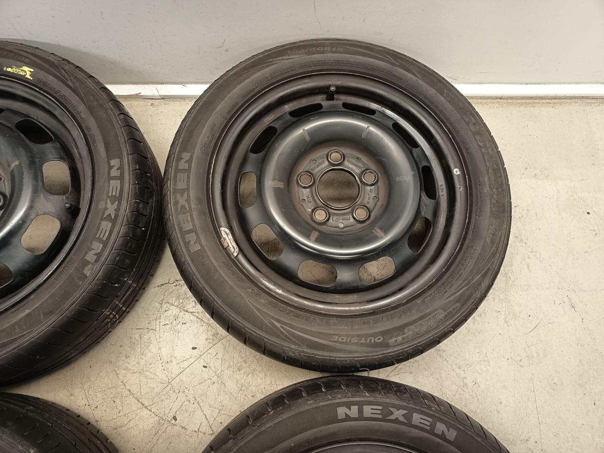 Mercedes A-Klasse W168 orig Stahlfelgen Satz Sommerreifen 5,5Jx15 ET54 Bj 2004