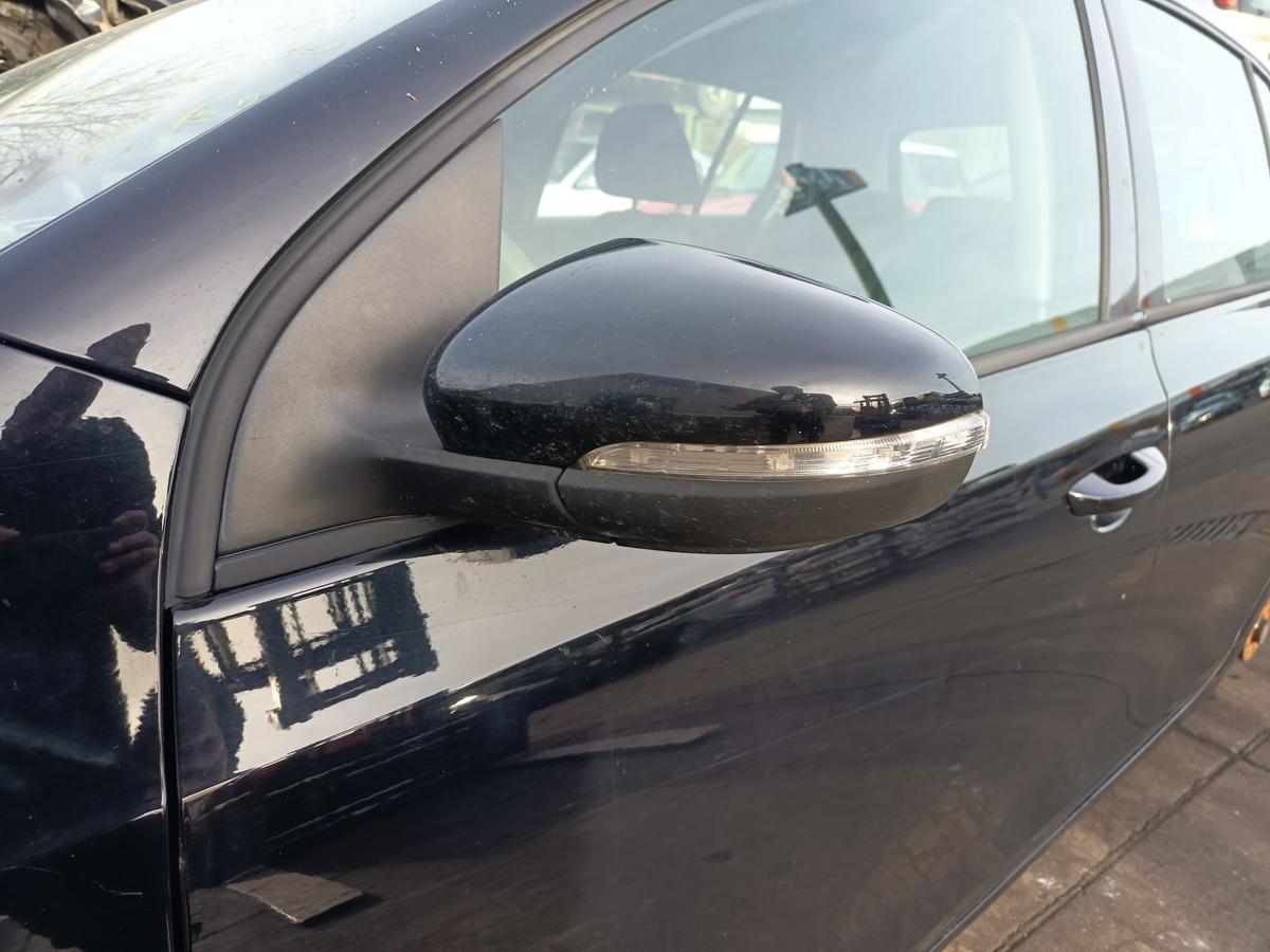 VW Golf VI 6 orig elektrisch verstellbar Spiegel links 5türer L041 Schwarz Bj09