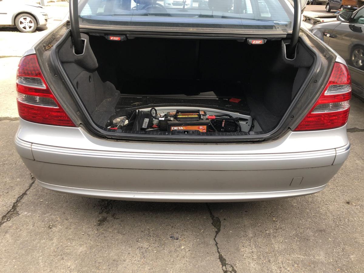 Mercedes E Klasse W211 Limo Sto&szlig;f&auml;nger hinten Hecksch&uuml;rze ohne PDC 744 silber