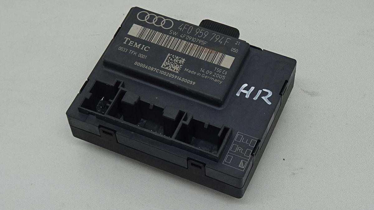 Audi A6 Avant 4F BJ2005 Türsteuergerät Tür hinten rechts 4F0959794F 4F0910795F Temic