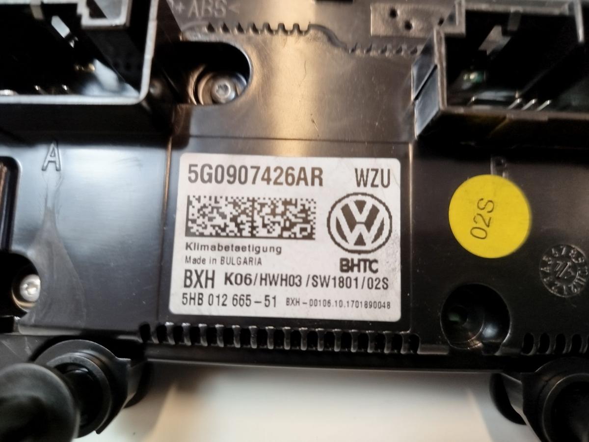 VW Golf Sportsvan AUV ab17 Klimabedienteil Heizungsregulierung Sitzheizung