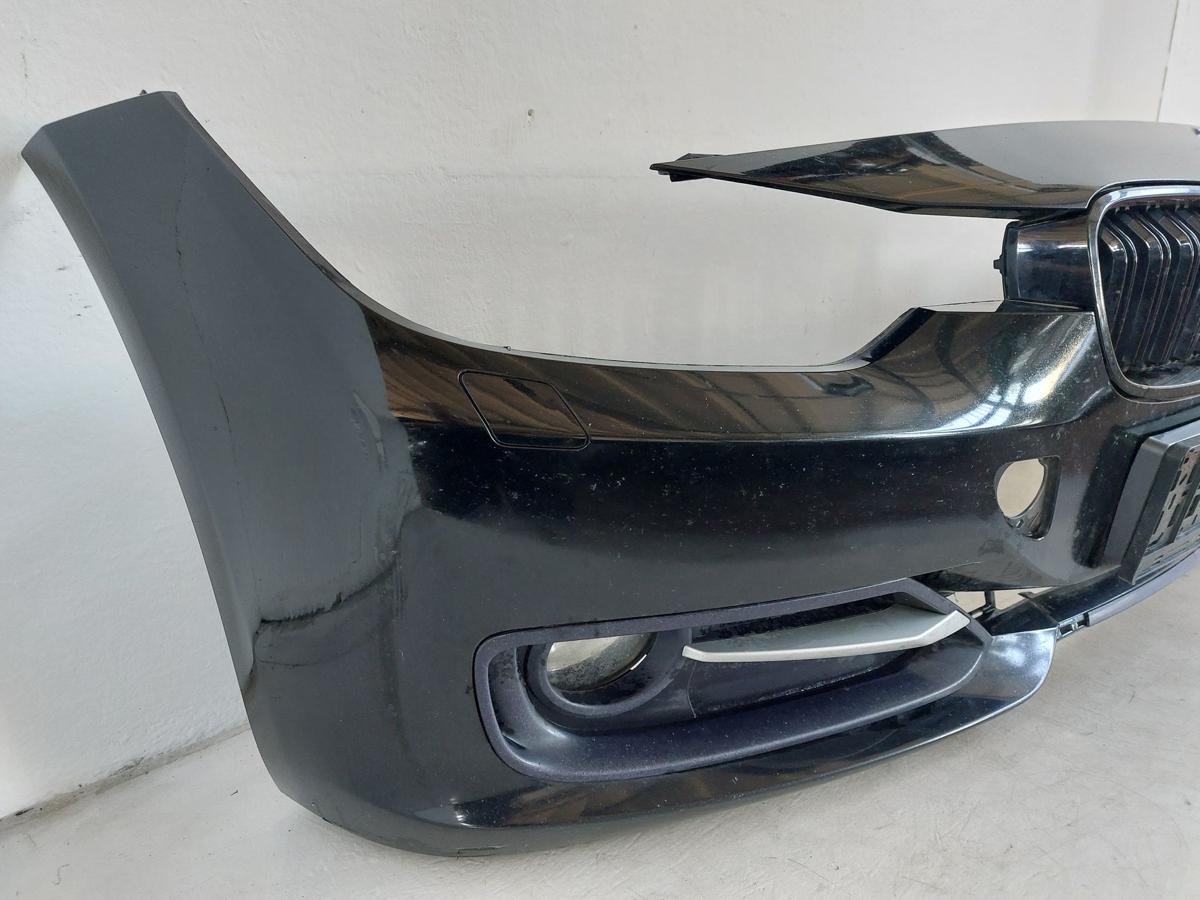 BMW 3er F30 F31 Sportline Sport Sto&szlig;f&auml;nger vorn Nebel SRA 668 schwarz SCHADEN