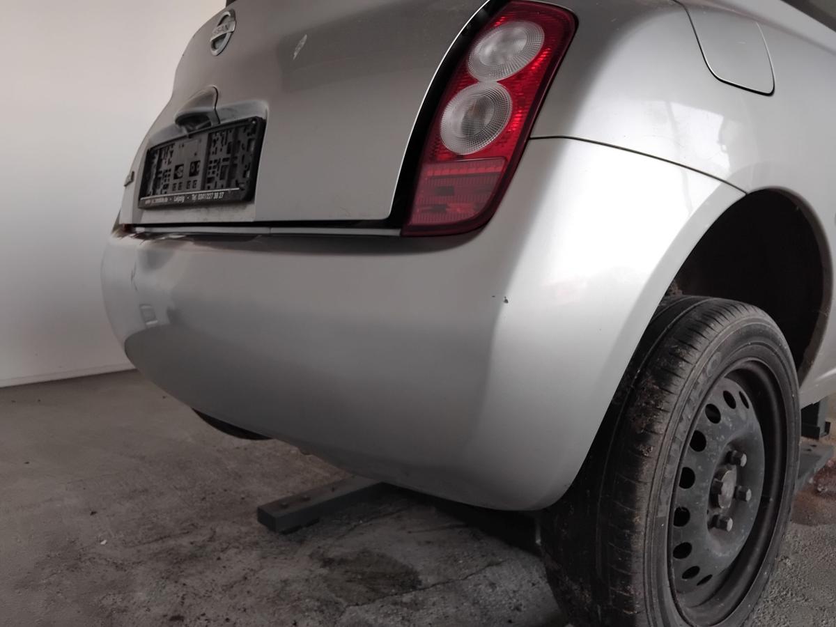 Nissan Micra K12 original Stoßstange Stoßfänger hinten KY0 Sportysilver BJ2005