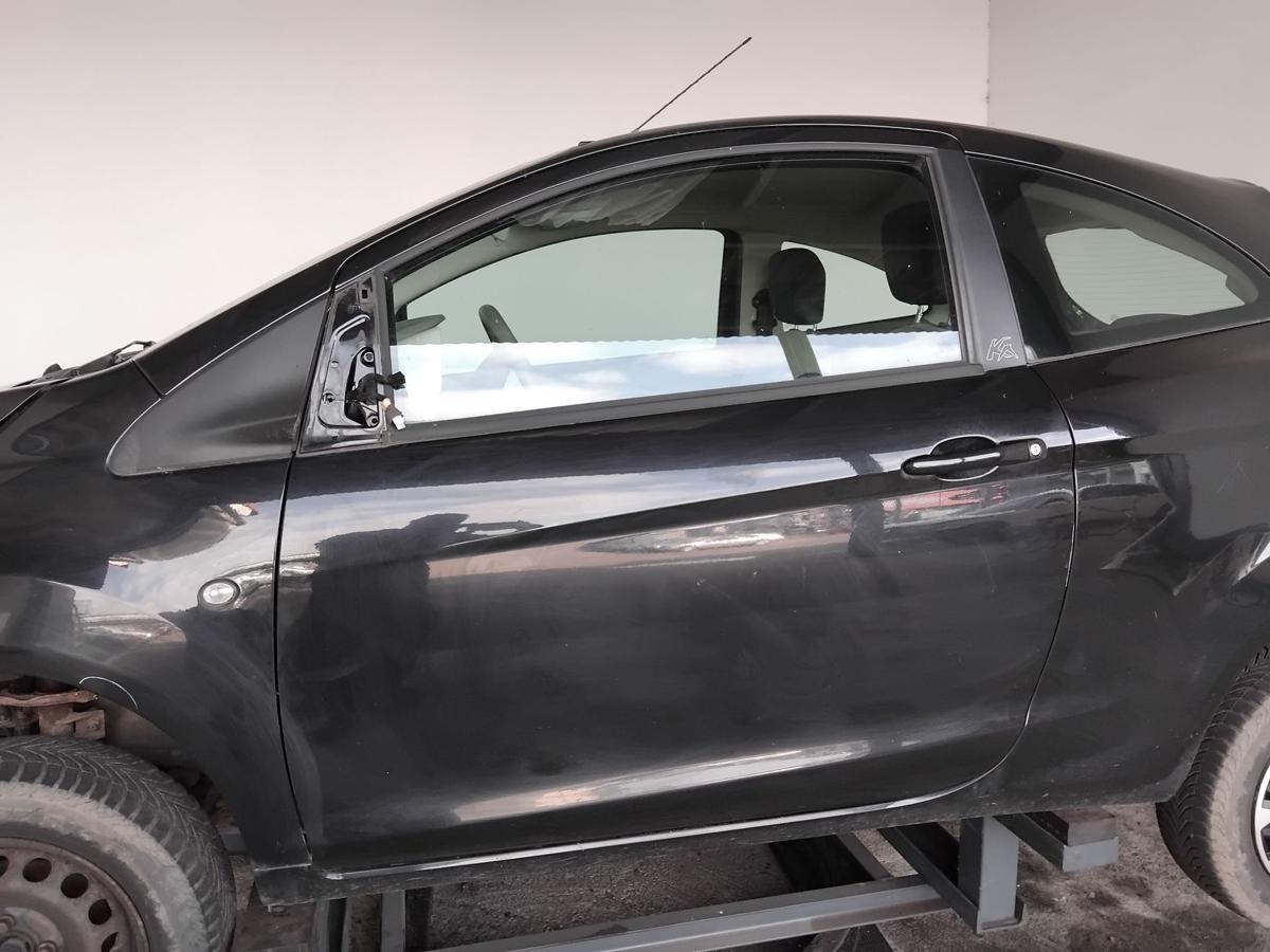 Ford Ka II RU8 T&uuml;r vorn links Fahrert&uuml;r Midnight-Schwarz Metallic BJ2009