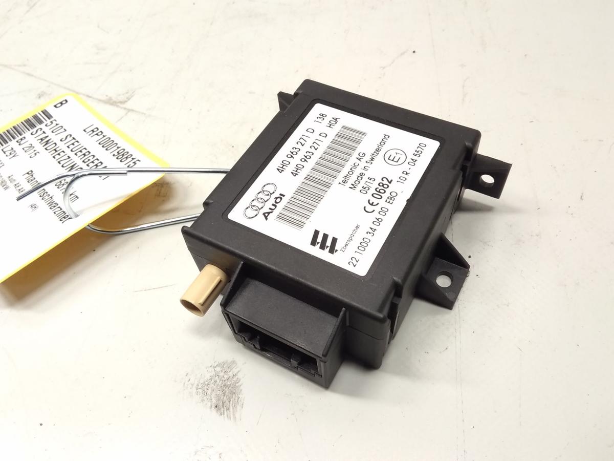 Audi A8 D4 4H orig Steuerger&auml;t Standheizung Ebersb&auml;cher 4H0963271D BJ2015 Diesel