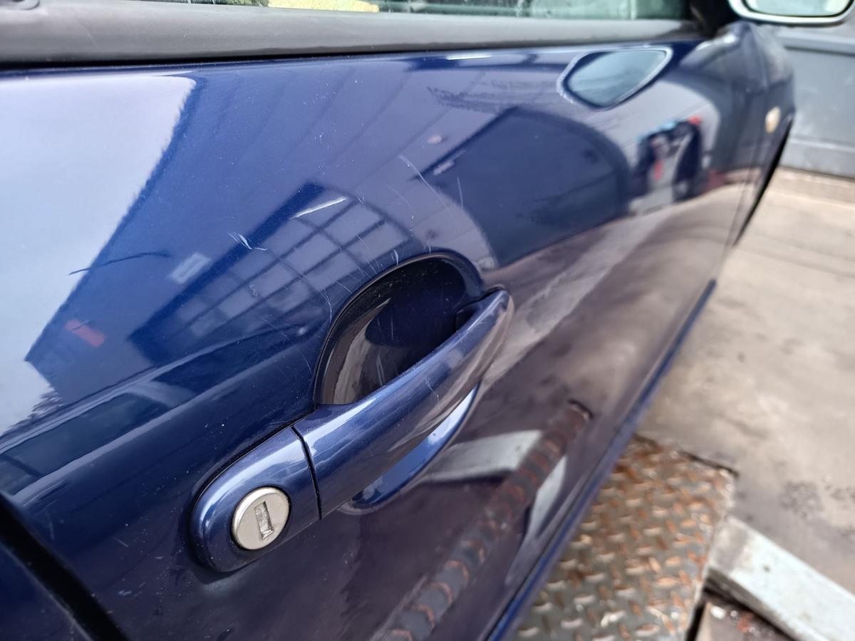 Seat Toledo 1M original Tür vorn rechts Beifahrer B5N Indigoblau Bj 2000