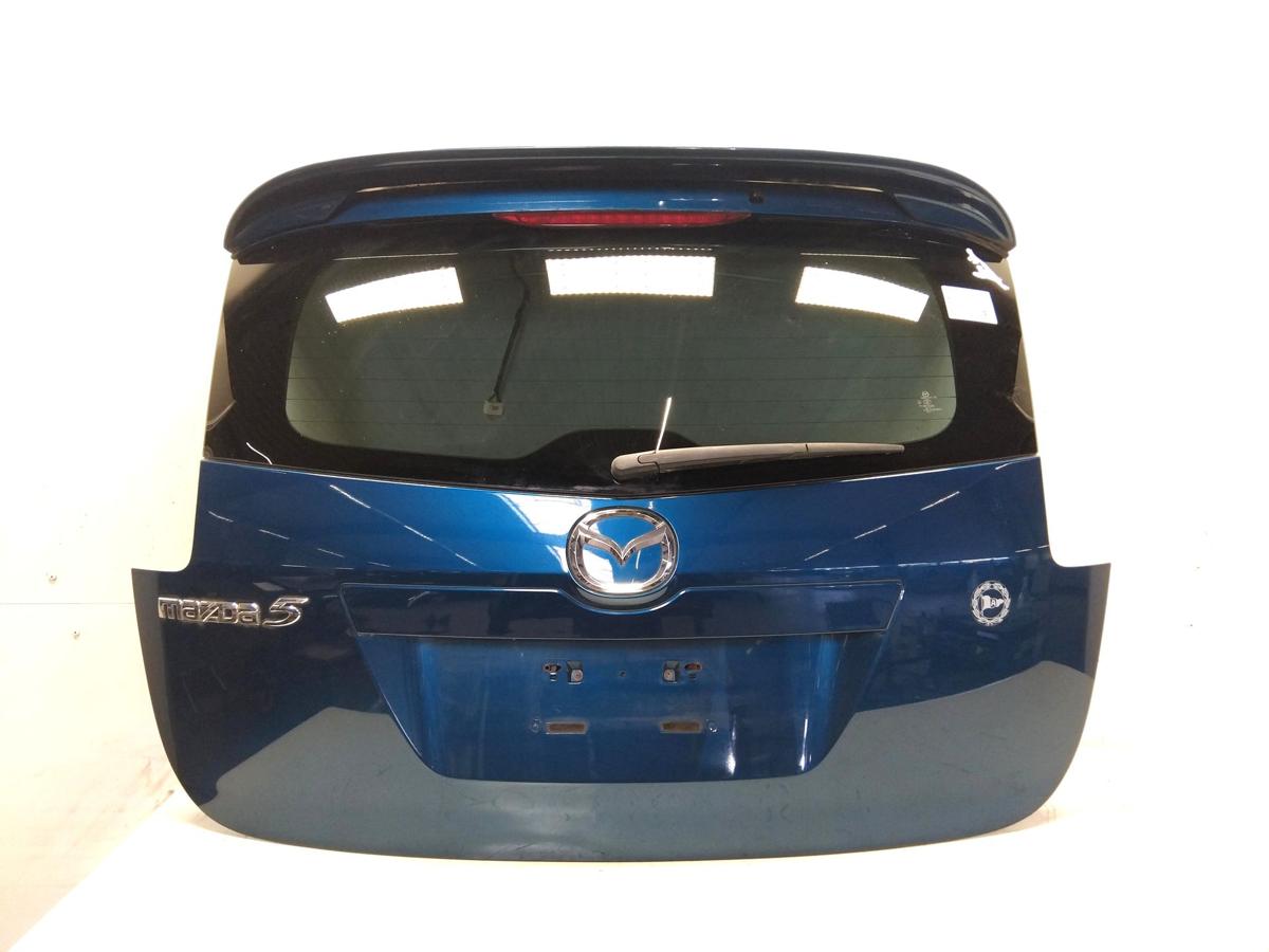 Mazda 5 CR original Heckklappe mit Heckscheibe und Spoiler Blaumetallic Bj.2007