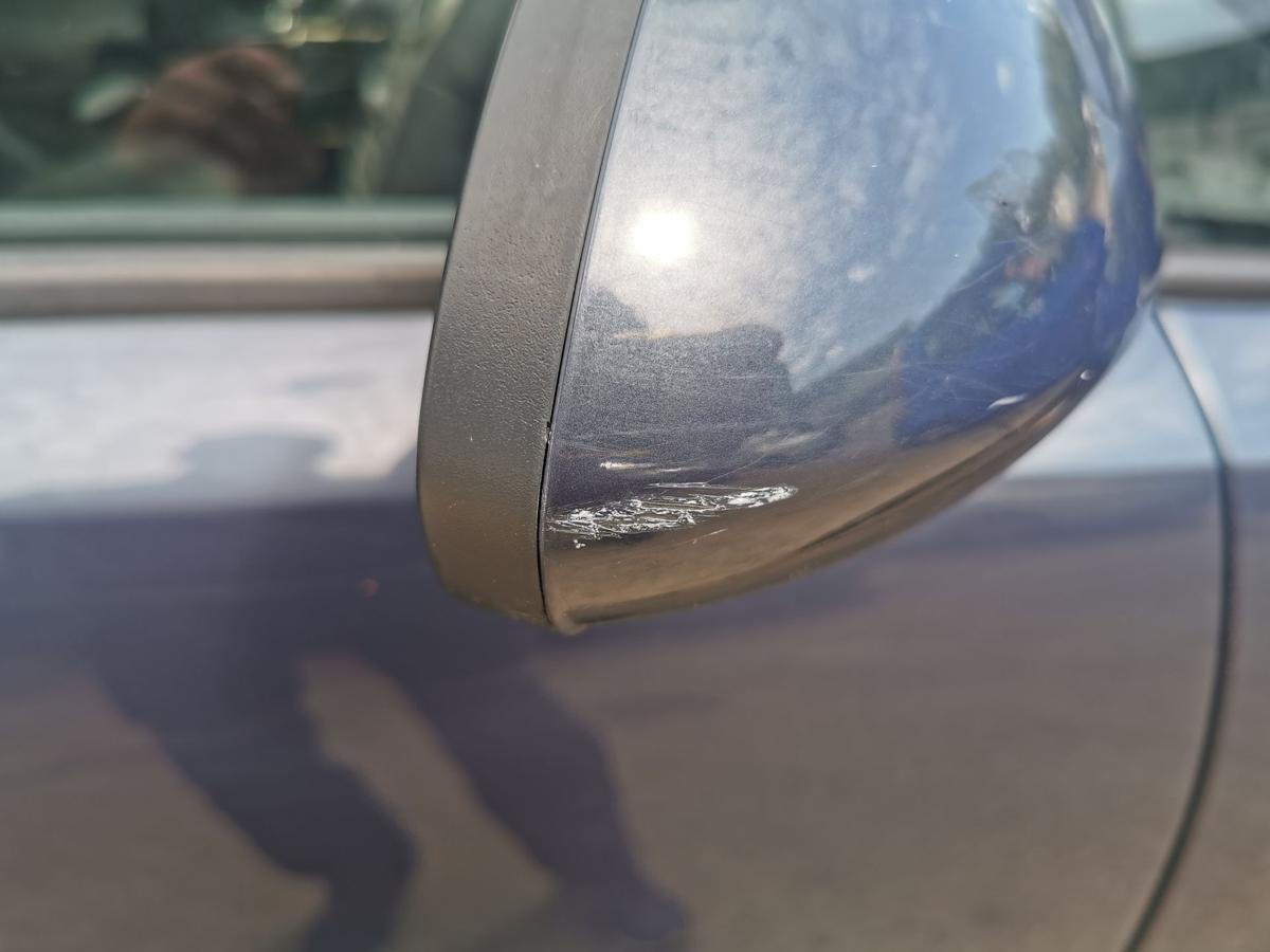 Opel Corsa D Aussenspiegel Spiegel Rückspiegel rechts elektr Z168 Metroblau Perl