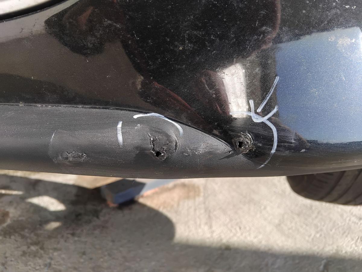 Mazda CX-7 ER Facelift original Stossf&auml;nger Sto&szlig;stange vorn SRA BJ2010 M&auml;ngel