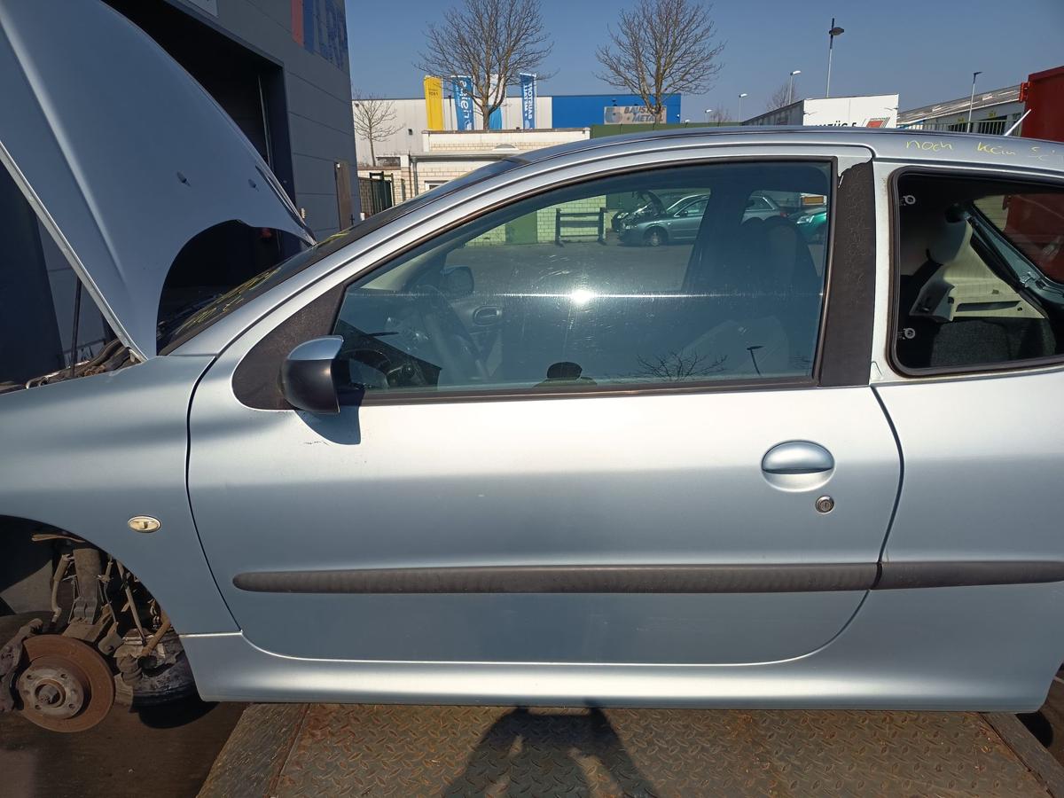 Peugeot 206 original T&uuml;r links Fahrer 3t&uuml;rer EYL Islandgrau Bj 2006