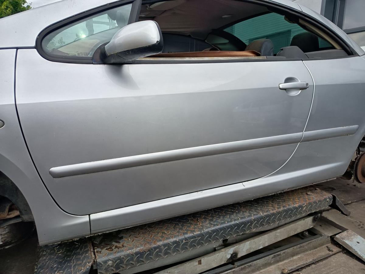 Peugeot 307CC Cabrio orig Tür links Fahrertür EZR Silbergrau Bj 2003
