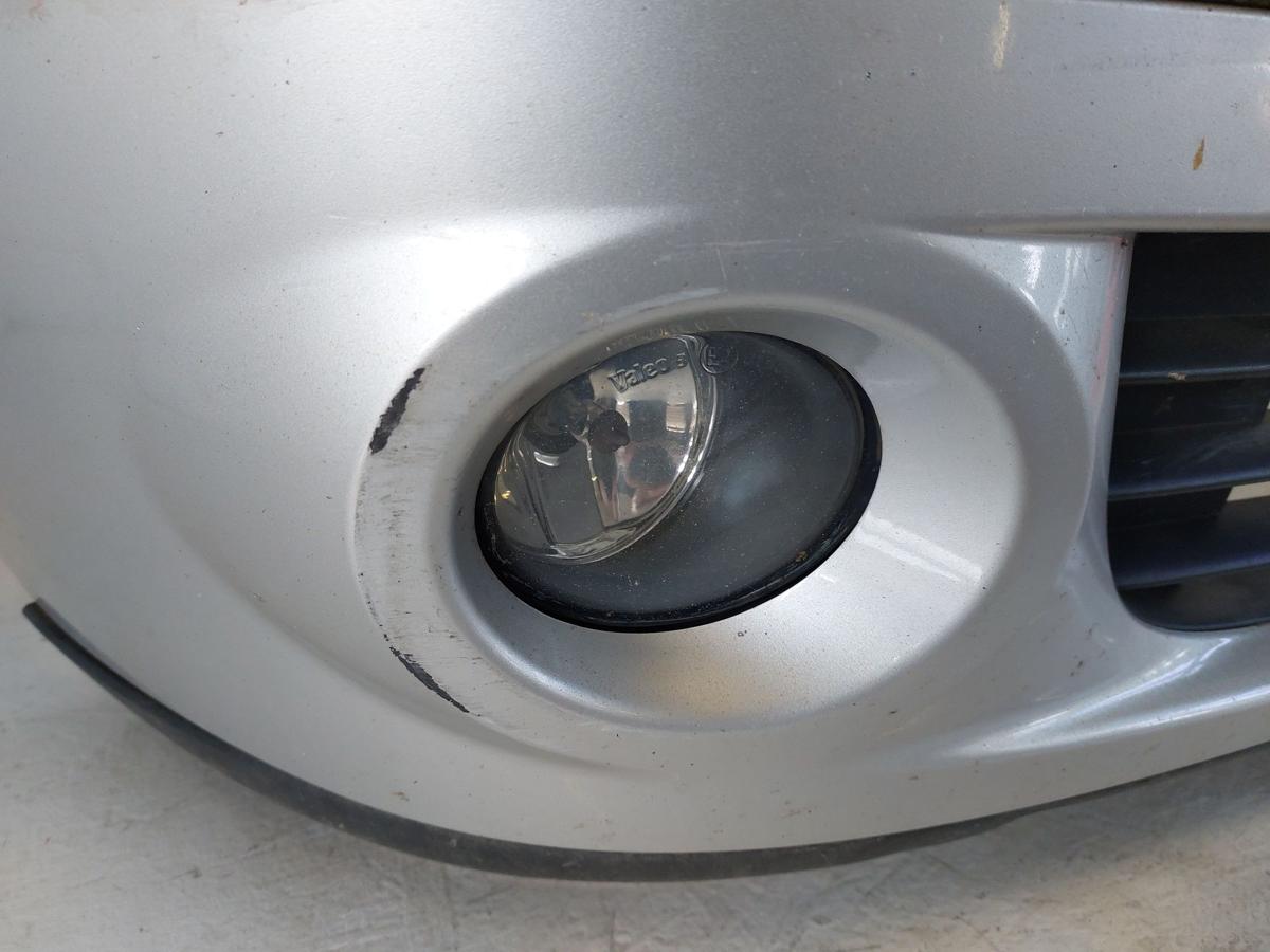 Renault Clio 2 II Sto&szlig;f&auml;nger vorn Frontsch&uuml;rze Nebel silber Facelift 03 bis 06