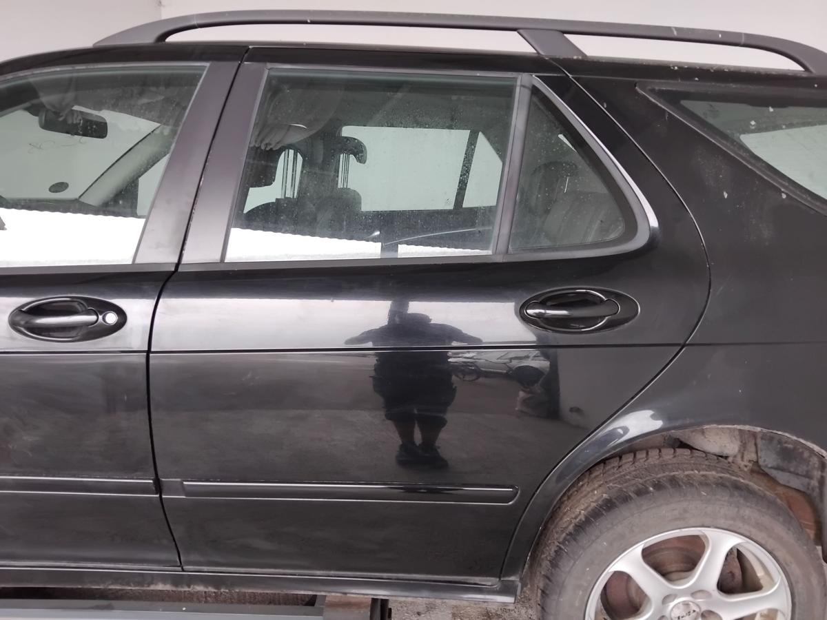 Saab 9-5 Kombi original T&uuml;r hinten links schwarzmetallic BJ2008
