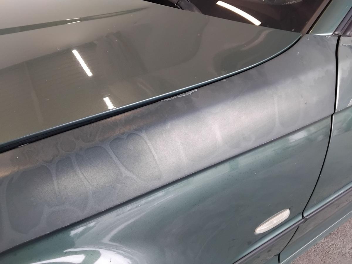 BMW 3er E46 Limo original Kotfl&uuml;gel vorn links meergr&uuml;nmetallic 393 BJ1999