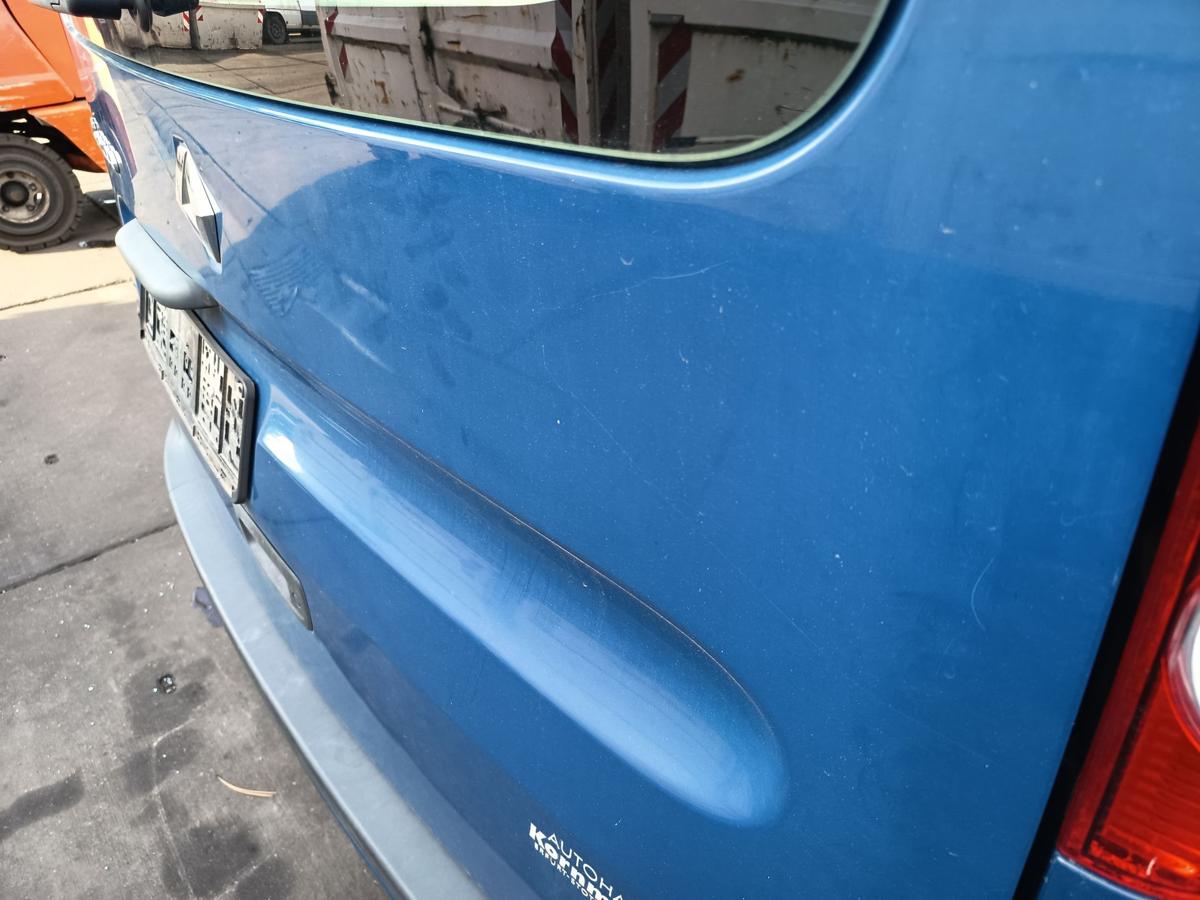 Renault Kangoo II original Heckklappe mit Scheibe KMOD Seladonblau Bj 2008