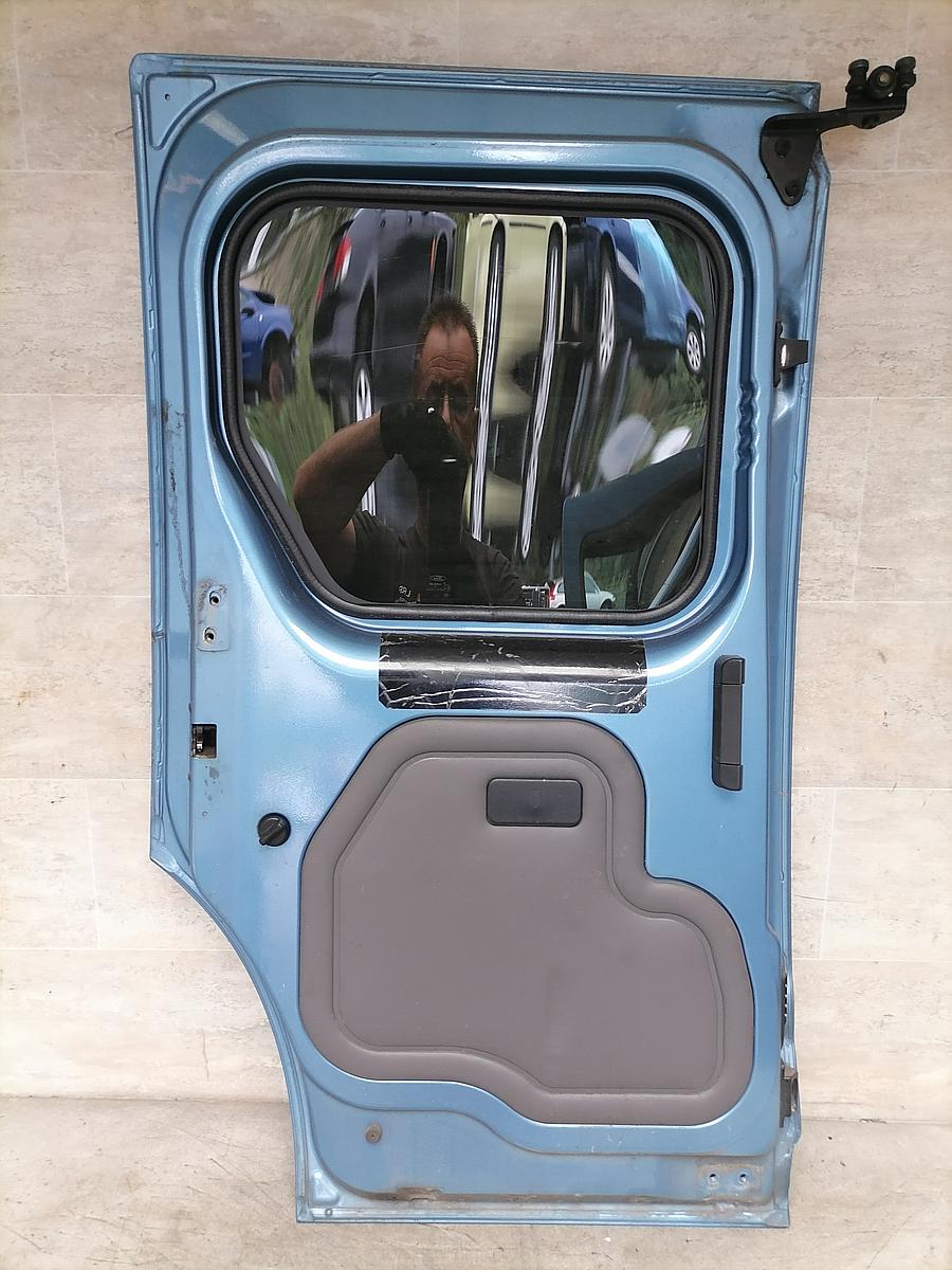 Ford Tourneo Connect 02-06 Schiebetür links Seitentür Blau mit Scheibe