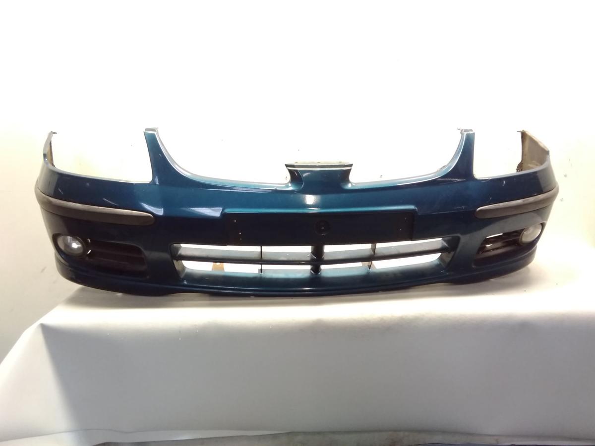 Nissan Almera Tino original Stoßfänger Stoßstange vorn blaumetallic Z01 Bj.2002