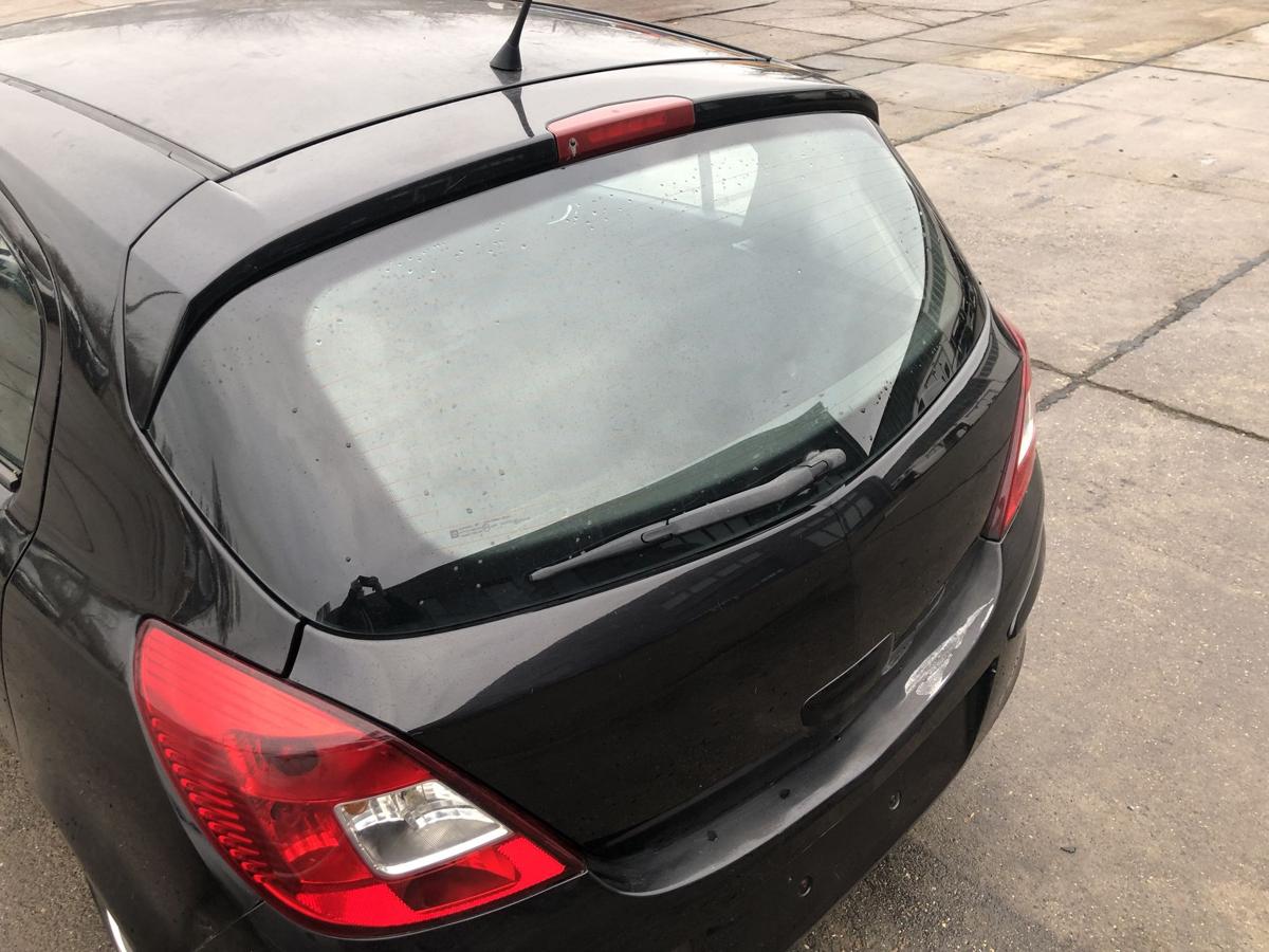 Opel Corsa D Heckklappe mit Scheibe nur f&uuml;r 5 t&uuml;rer im Rohbau 2HU Saphirschwarz