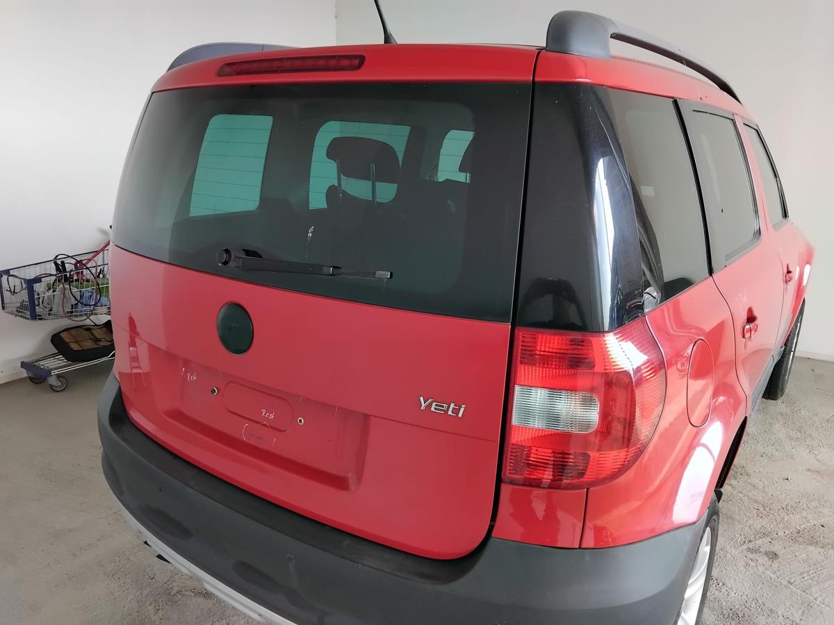 Skoda Yeti 5L Heckklappe LF3K Corrida Red inkl. Heckscheibe BJ2010 Anrostung