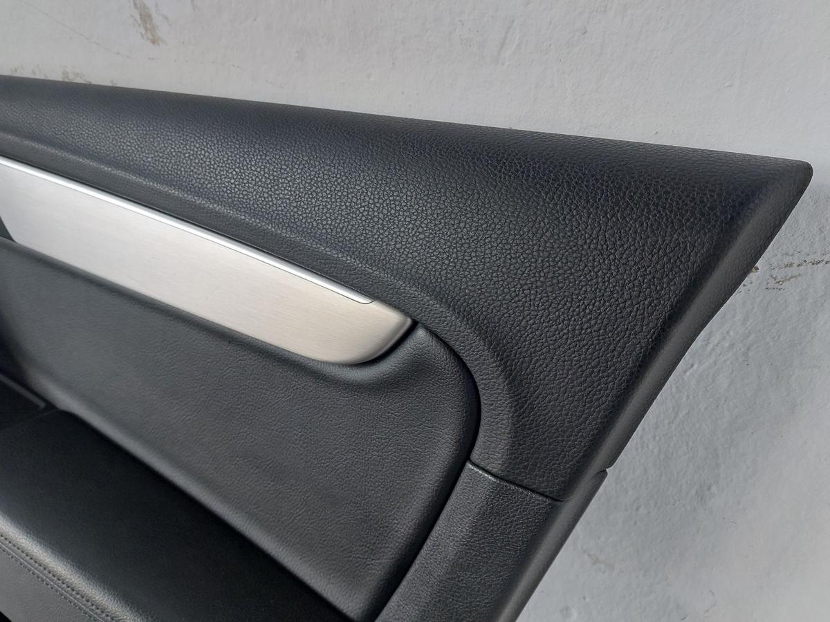 VW Passat 3C B7 Variant T&uuml;reverkleidung vorn rechts Leder schwarz T&uuml;rpappe