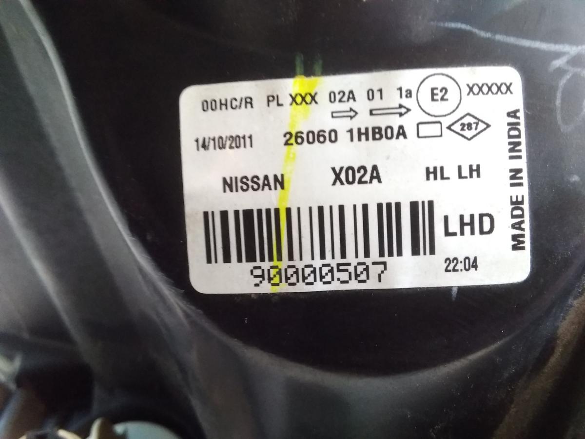 Nissan Micra 4 K13 original Scheinwerfer links Halogen mit LWR BJ2013 260601HB0A