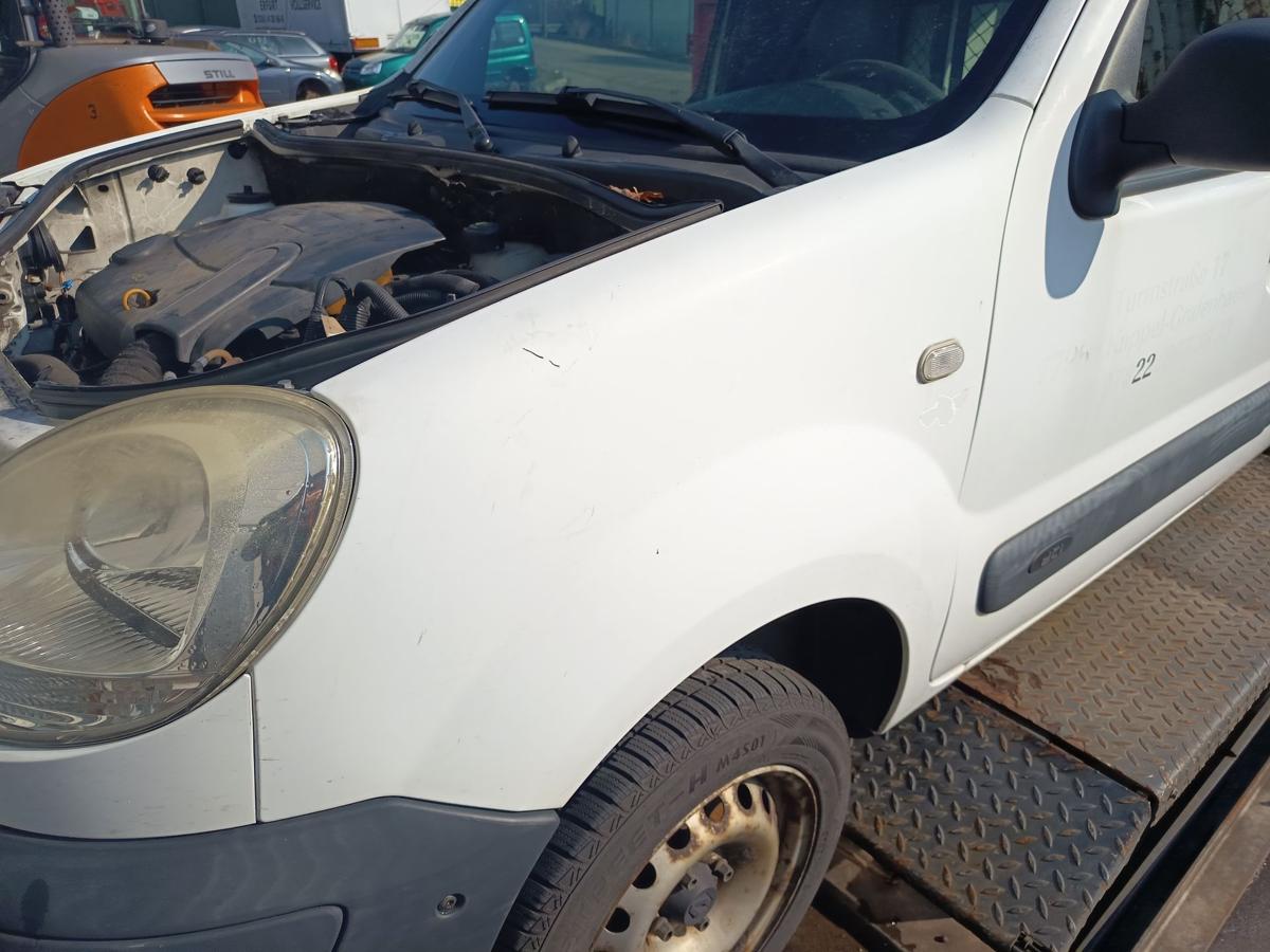 Renault Kangoo KC original Kotfl&uuml;gel links Seitenteil 389 Gletscherwei&szlig; Bj 2008