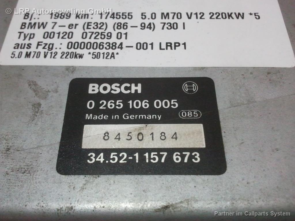 BMW E32 750i original Steuergerät ABS 0265106005 BJ1989