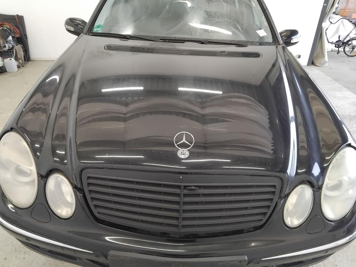 Mercedes E-Klasse 211 original Motorhaube Deckel vorn schwarz uni 040 BJ2004