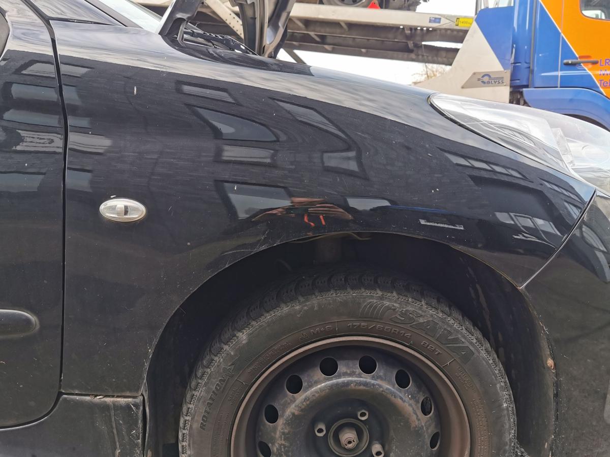 Peugeot 206+ 2M Kotflügel Fender Seitenwand vorn rechts KTV Schwarz Perla Nera