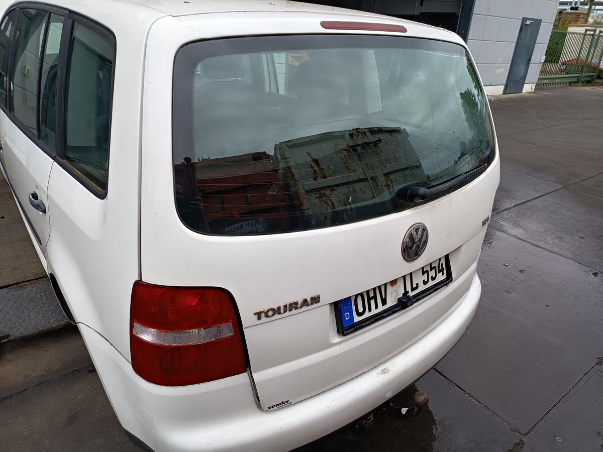 VW Touran 1T original Heckklappe mit Scheibe Rost LB9A Candywei&szlig; Bj 2004
