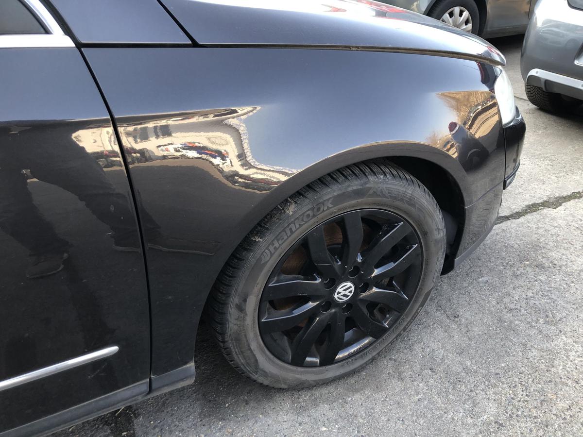 VW Passat 3C B6 Kotfl&uuml;gel vorn rechts Beifahrer Originalteil LC8Z Moccabrown