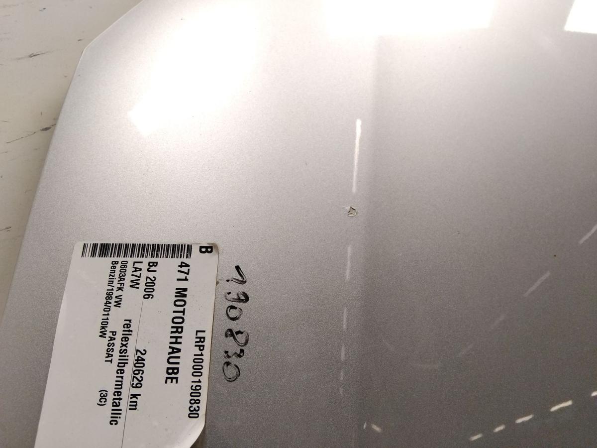 VW Passat B6 3C original Motorhaube LA7W reflexsilbermetallic BJ2006
