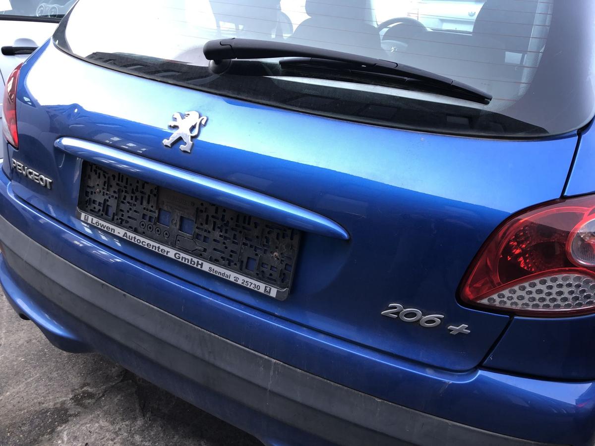 Peugeot 206+ Heckklappe mit Scheibe Kofferklappe Heckdeckel KGS Bleu Ipanema