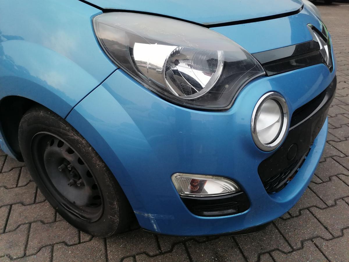 Renault Twingo 2 original Stoßstange Stossfänger vorn Facelift Blaumetallic TERPB Bj.2013