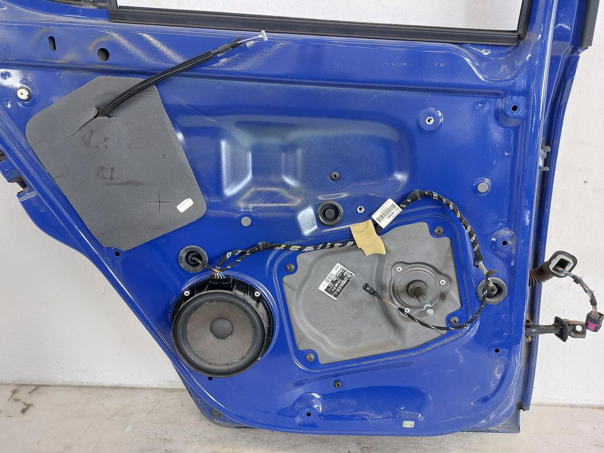 Skoda Fabia 2 Typ 5J T&uuml;r hinten links Fondt&uuml;r nur f&uuml;r 5 t&uuml;rer LF5K Dynamic Blue