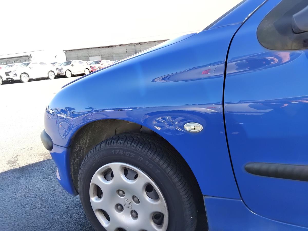 Peugeot 206 original Kotfl&uuml;gel vorn links EGJ Blau Santorin BJ2005