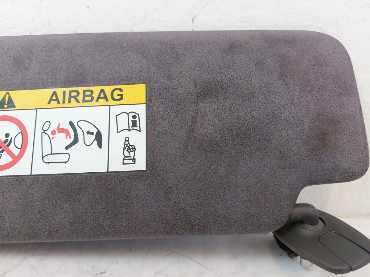 NIO ET7 Elektro Sonnenblende rechts Spiegel beleuchtet Alcantara Microfaser grau