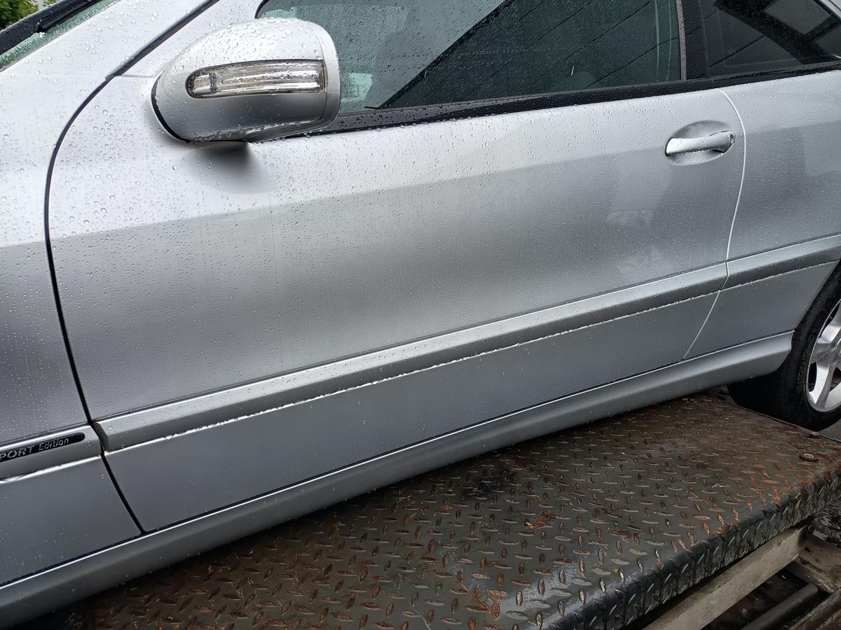 Mercedes CL203 Coupe orig Tür links Fahrertür 775 Silber Bj 2006