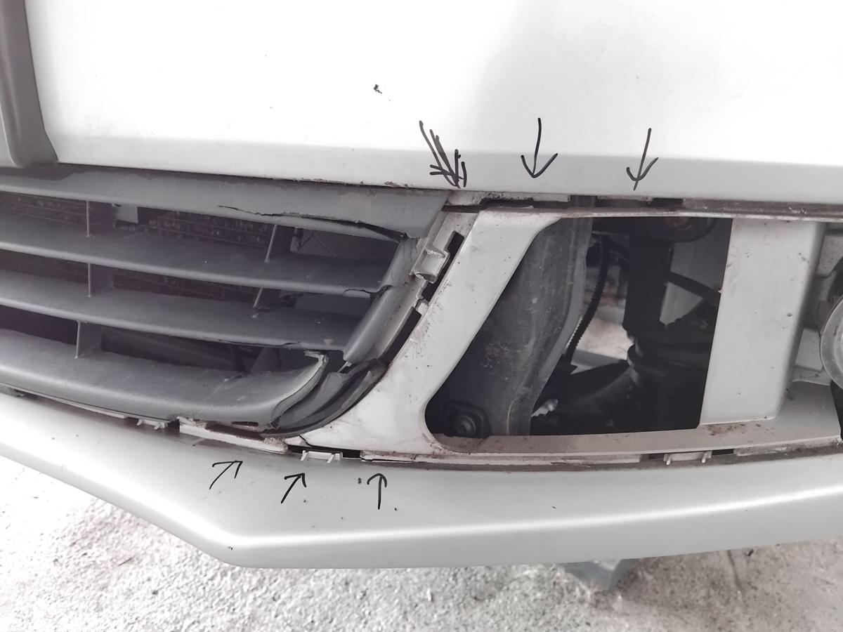 VW Jetta VI 162 original Stossf&auml;nger vorn SRA PDC besch&auml;digt! Bastlerteil BJ2012