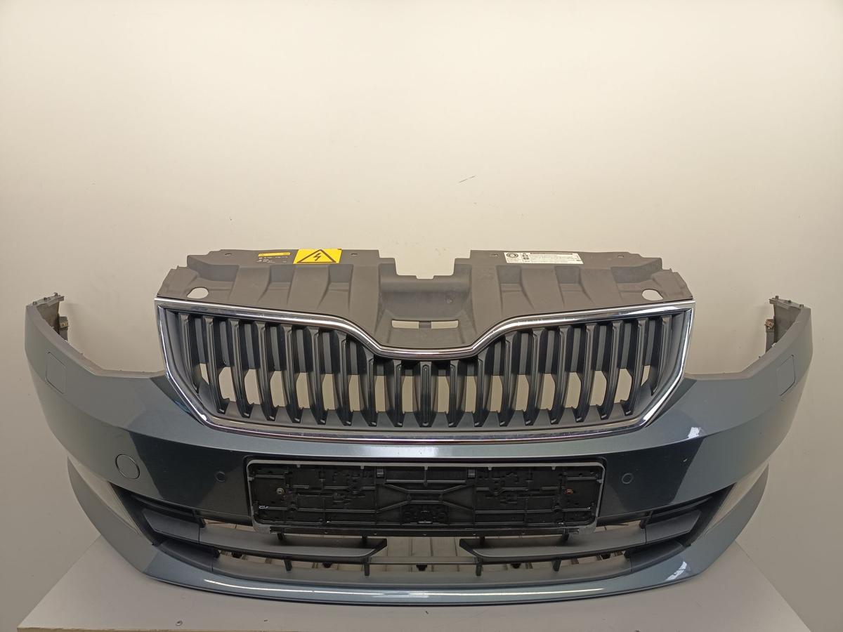 Skoda Fabia III NJ original Sto&szlig;stange F&auml;nger vorn Front F7Y Quarzgrau Bj 2015