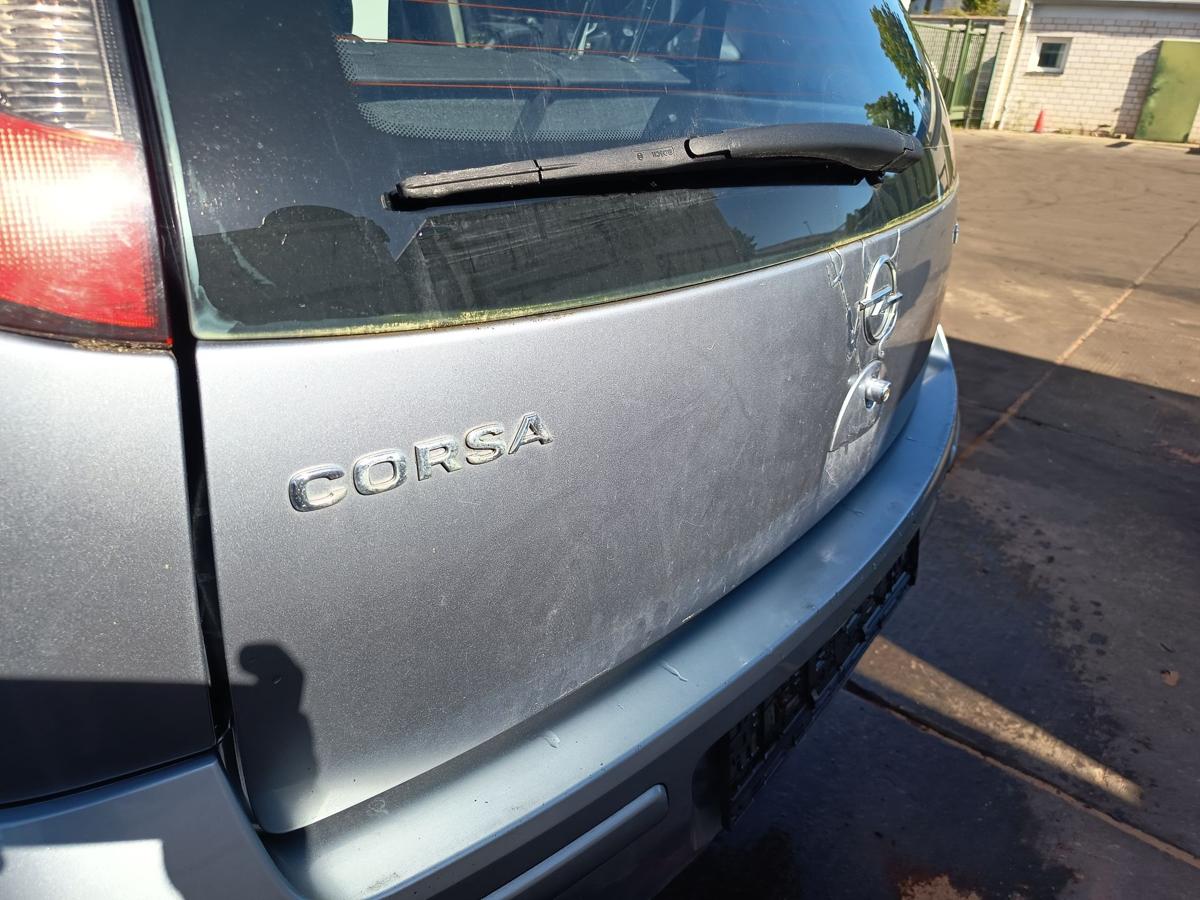 Opel Corsa C original Heckklappe mit Scheibe Z163 Lichtsilber Bj 2005