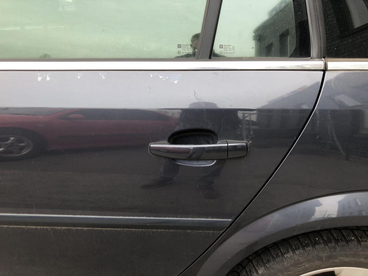 Opel Vectra C T&uuml;r hinten links Fondt&uuml;r Rohbau 4XU Metroblau 2003 bis 2009