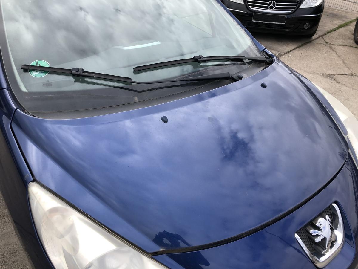 Peugeot 207SW Motorhaube Haube Klappe Deckel vorne KPL Montebello blau
