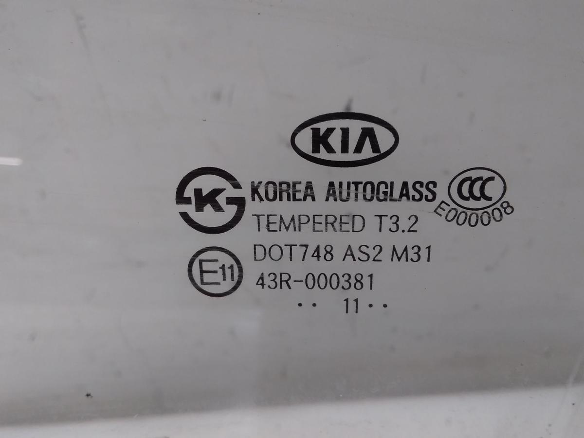Kia Picanto II TA original T&uuml;rscheibe vorn links Klarglas 5-t&uuml;rig BJ2012