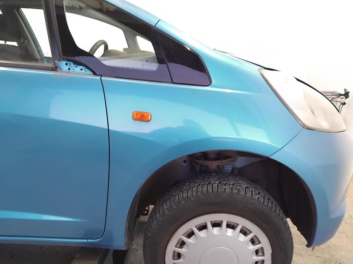 Honda Jazz 2 GG orig.Kotfl&uuml;gel vorn rechts BJ2008 mit Blinker BG53M Cerulean Blue