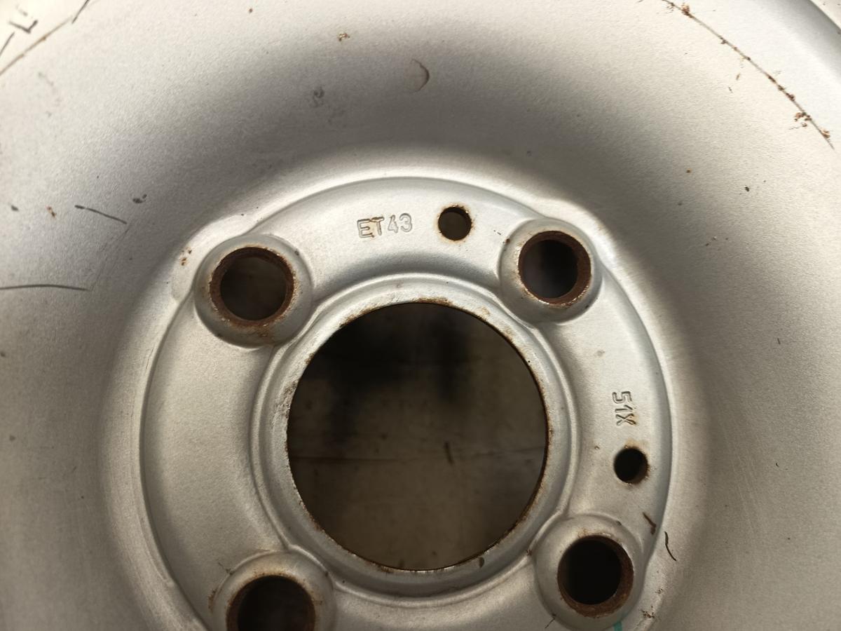 Dacia Sandero Baujahr 2009 Original Stahlfelgen Satz 6Jx15 ET 43